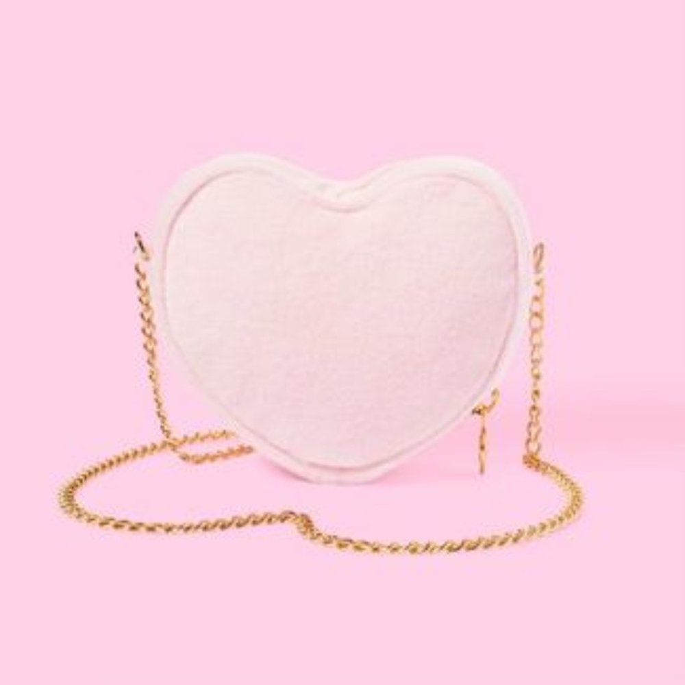 Stoney Clover Lane x Target Light Pink - Terry Cloth Heart Crossbody Bag